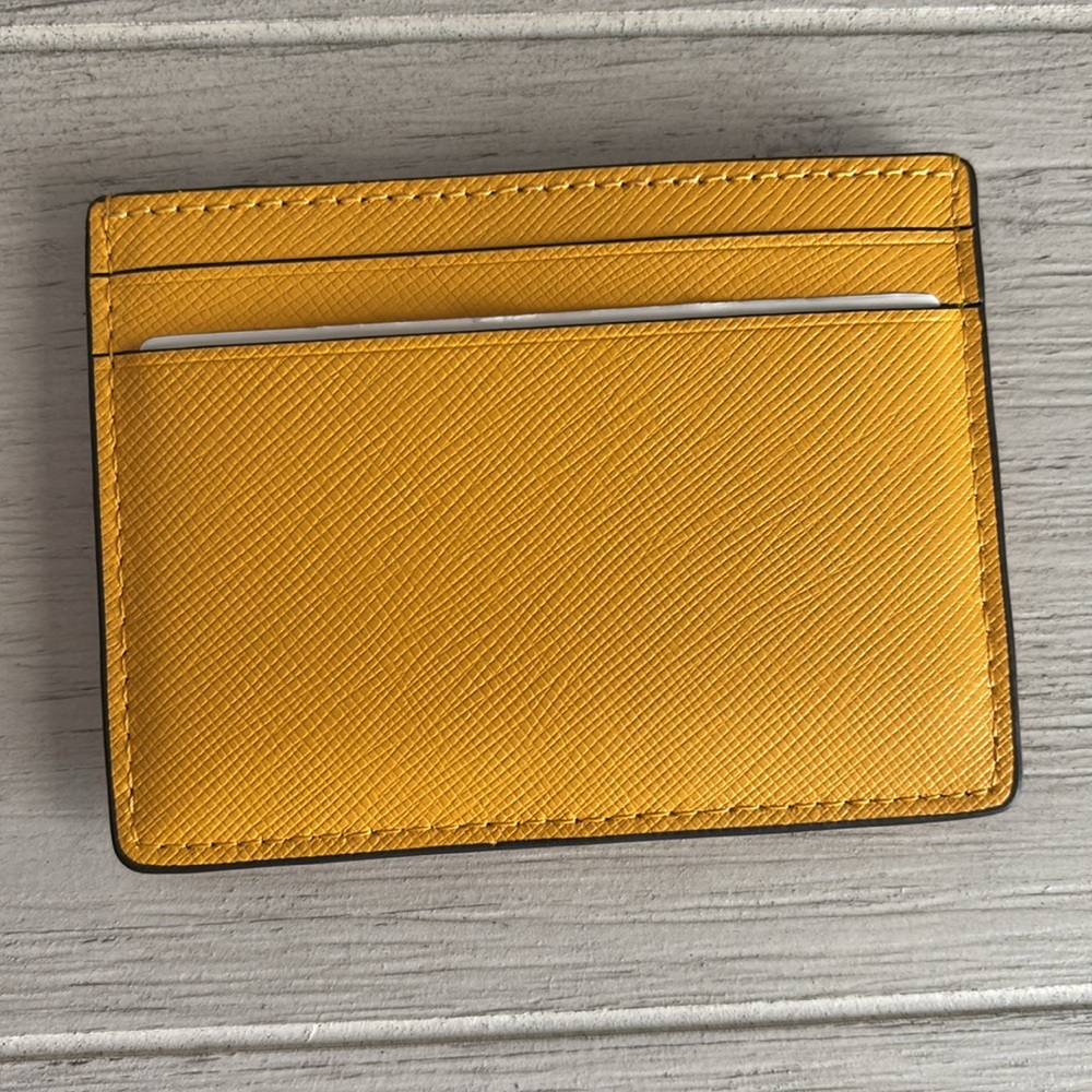 Kate Spade Mustard Yellow Card Holder - Picture 2 of 5